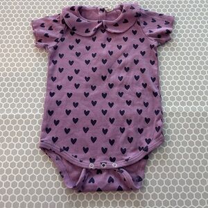 Kate Quinn Purple w Hearts  Girls One Piece Outfit

Size 2T